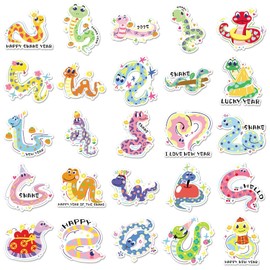 50 Packs Snake Stickers Water Bottles Laptop Phone Motorcycle Computer Guitar Skateboard Hydroflasks Snake Vinyl Sticker Waterproof Aesthetic Trendy Decals for Teens Girls Adults