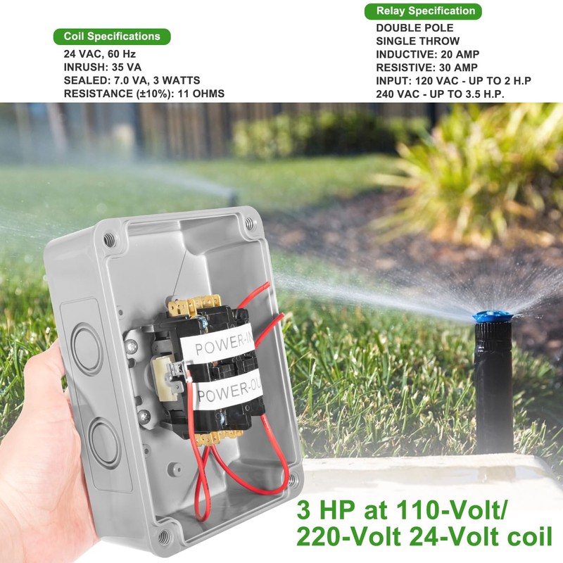 1522 Pump Start Relay with Enclosure 3 HP / 110V