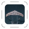 FASNAHOK Rose Gold Princess Birthday Crowns for Girls Cubic Zirconia