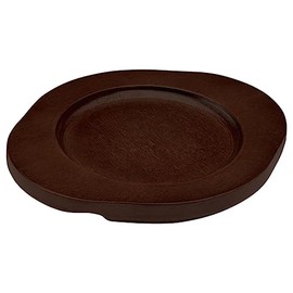 Winco Wooden Underliner Cast Iron Platter CASM-5R & CAST-5