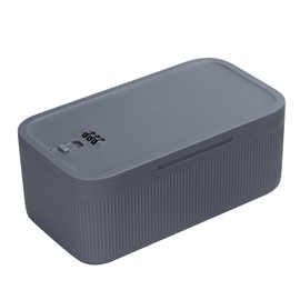 CUBETA Small Organizer with Combination Lock, Food, Home, Fridge, Office, Traveling，Lockable Storage Box with Combination Code (Grey)