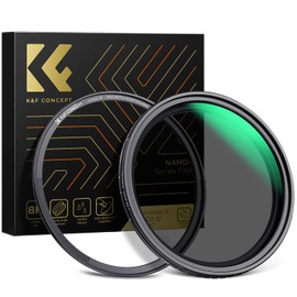 K&F Concept 49mm Magnetic Variable ND Lens Filter ND2-ND32 (1-5 Stops) with 49mm Basic Ring, No X Cross Magnetic Adjustable Neutral Density Filter with 28 Multi-Layer Coatings (Nano-X Series)