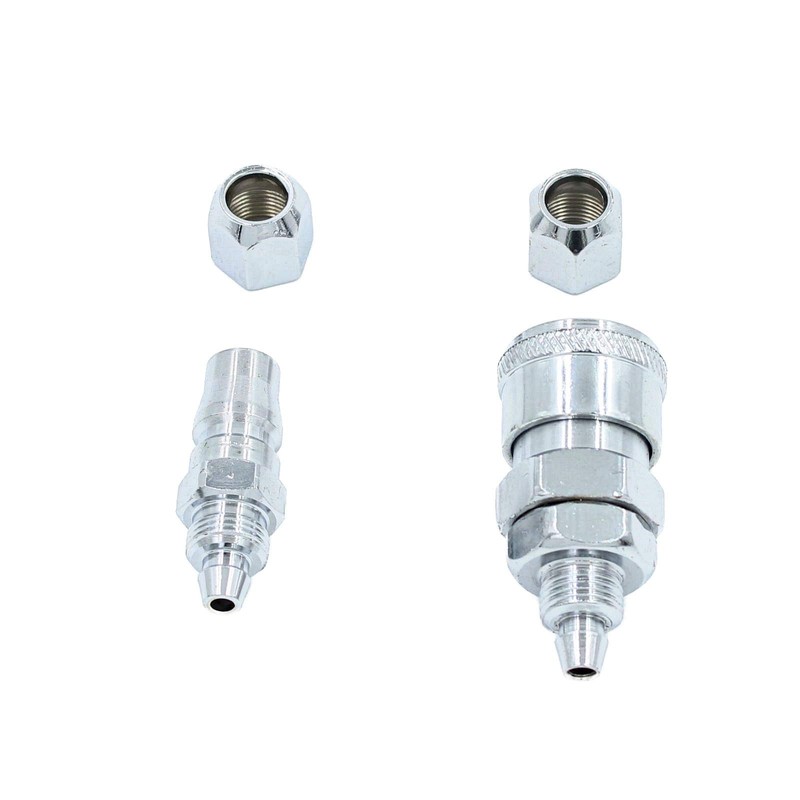 JomMart TL0452 Air Coupler Set of 5 for Urethane Hose