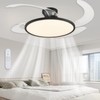AHAWILL 48 Inch Retractable Ceiling Fan,Low Profile Ceiling Fan with