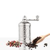 Glios Decorative Handmade Black Pepper Grinder, Refillable Turkish Spice Mill