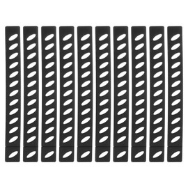 uxcell 12Pcs Blade Edge Guards Knife Protector, 202x23.5x4.3mm Plastic Blade Edge Cover Sleeves Universal Knife Covers Knife Sheath for Kitchen, Black