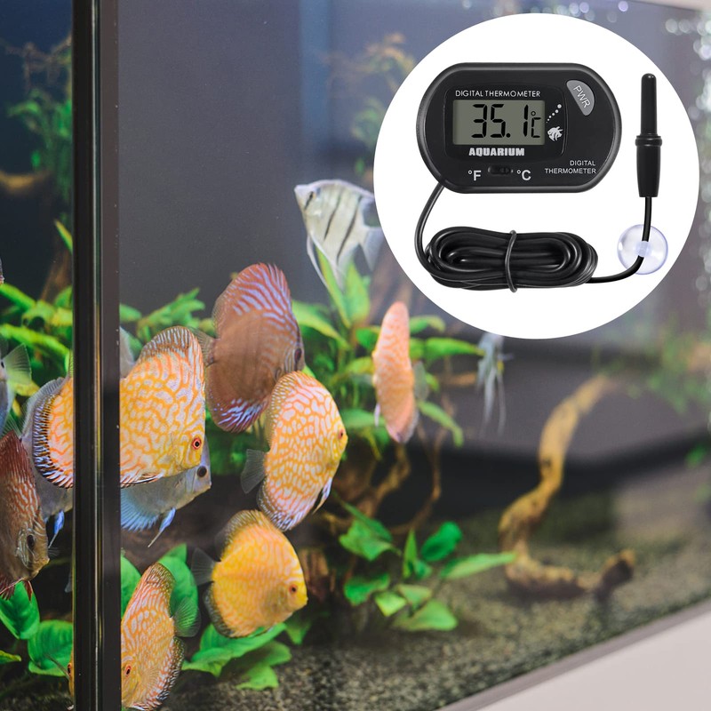 AITRIP 4 Pack Digital Aquarium Thermometer Aquarium Thermometer Water Thermometer