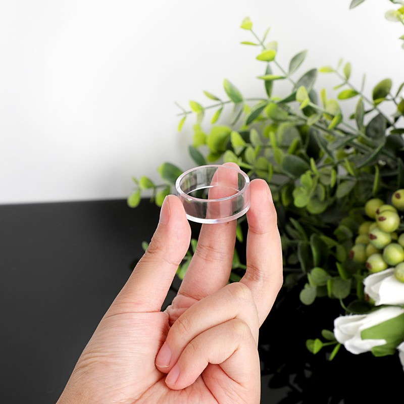 BTSKY 15Pcs 30mm Transparent Sphere Round Stands Baseball Holders -
