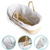 Clair de Lune Quilted Liner for Moses Baskets (White)