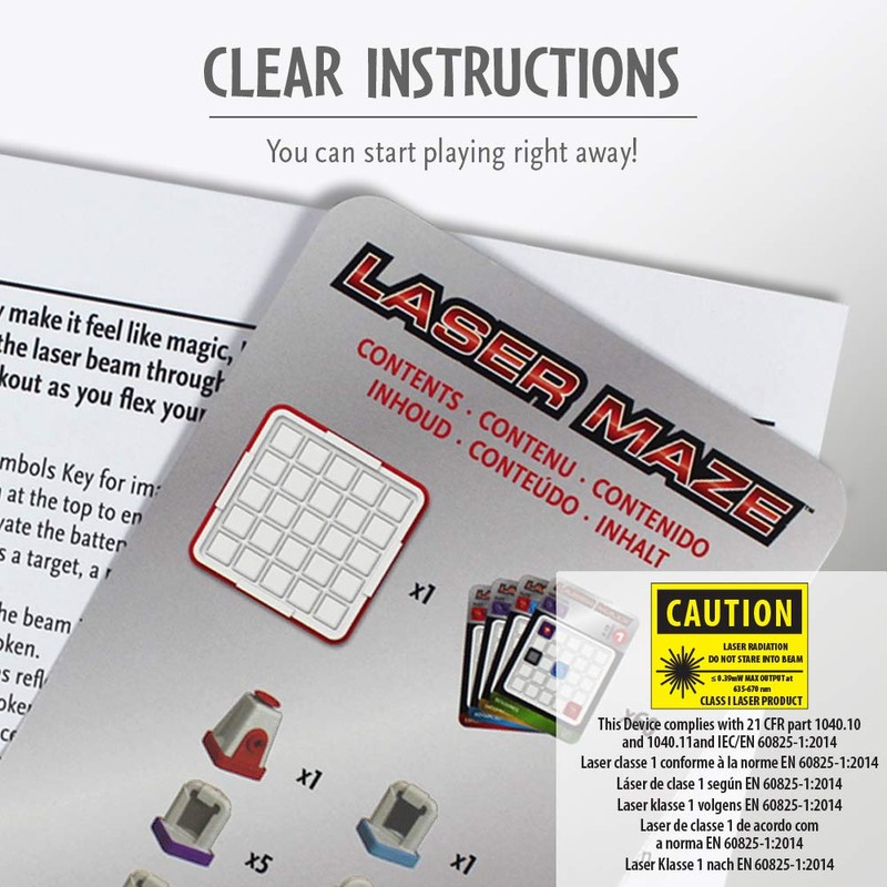 Thinkfun Laser Maze Logic, Logic Challenge & Brain Game -