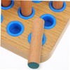 minkissy Hand Exercise Therapy Board 20 Pegs Wooden Pegboard for