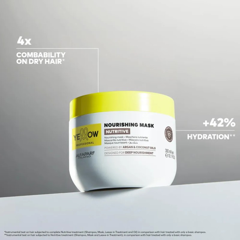 Mascarilla Nutritiva Alfaparf Milano Yellow Nutritive 300 Ml