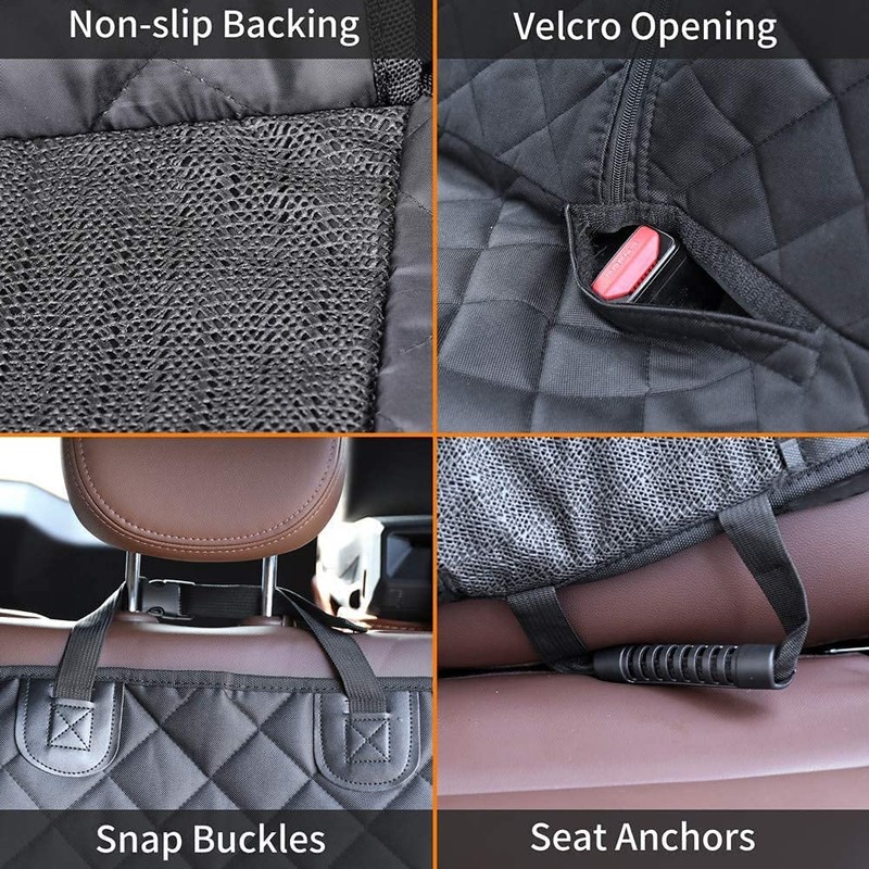 JSTHT Dog Car Seat Covers for Back Seat Waterproof Bench