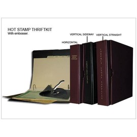 New! Corpkit Customized Hotstamp Thriftkit Corporate Kit with Printed Minutes & Bylaws/Operating Agreement, Binder, Slipcase, Corporate Seal, Certificates (Black, LLC)