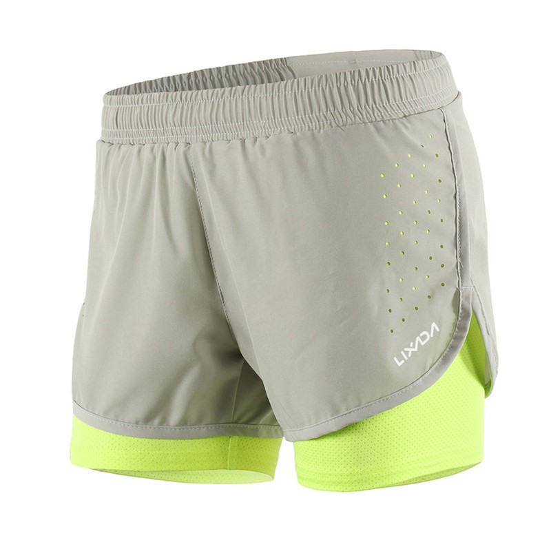 Women 2-in-1 Running Shorts Quick Drying Breathable Active Training Exercise