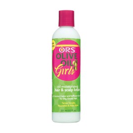 ORS Olive Oil Girls Moisturizing Hair & Scalp Lotion with Coconut, Castor & Safflower Seed 8.5 oz