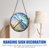 Vivid Dragonfly Glass Hanging Pendant Durable Window Ornament for Home