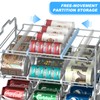 Sulishang 4 Tiers Stackable Can Rack Organizer, Wear-resistant Upgrade Beverage