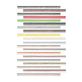 Wooqu Book Headband, 20 Colors, 10 Inch Each, Medium Cotton, for Bookbinding, Book Decor
