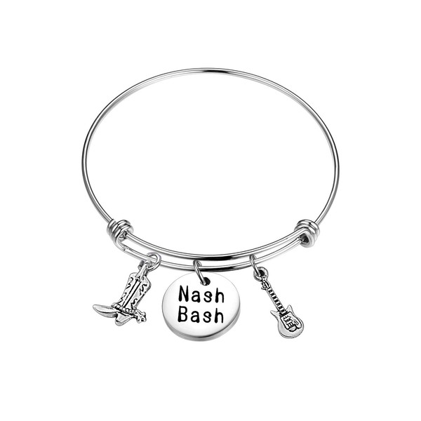 Nash Bash Bracelet Cuff Bracelet Bachelorette Party Gift, Large, Metal,