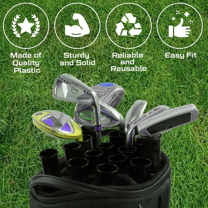 rideontogo 14 Pack Golf Bag Club Protection Tubes 1.5 &