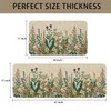 Eikunn Farmhouse Kitchen Rugs Set of 2, Weeds Floral Wildflower