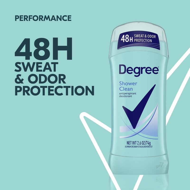 Degree Deodorant Womens Motion Sense Shower Clean, 2.6 Ounce (Pack
