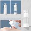 ZDNT Pack of 6 15 ml Airless Pump Dispenser, Cream