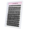 Lash Clusters LAUBESS Individual Lashes Waterproof Eyelash Clusters Mixed Tray