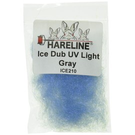 TIEMCO Fly Material #210 Hairline Dubbing, Ice Dub, UVLT Gray