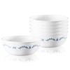 Corelle Vitrelle 6-Piece Soup/Cereal Bowl Set Triple Layer Glass and
