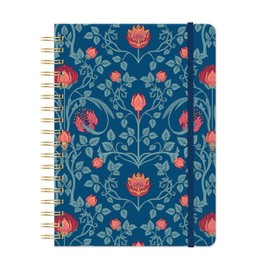 Orange Circle Studio Undated Tri-Tab Academic Planner 2026, Garden Renaissance, Daily Notebook Journal, Cute Weekly and Monthly Calendar with Pocket, Stickers, Lined Pages for To Do lists and Planning