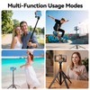 UTEBIT 59'' Telescopic Selfie Stick with Tripod, Enhanced 4-Leg Steady