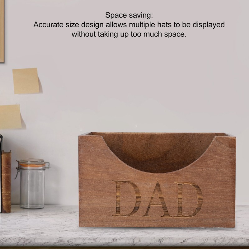 Wooden Hat Storage Rack Multifunctional Baseball Hat Organizer for Home