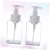 STOBAZA 2pcs Foaming Pump Bottle for Women Refillable Transparent Dispenser
