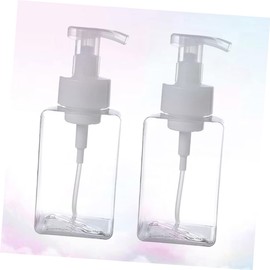 STOBAZA 2pcs Foaming Pump Bottle for Women Refillable Transparent Dispenser for Liquid Soap Shampoo Wash Travel-Friendly Cosmetic Storage