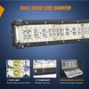 Nilight 22 Inch Side Shooter LED Light Bar Quadruple Row
