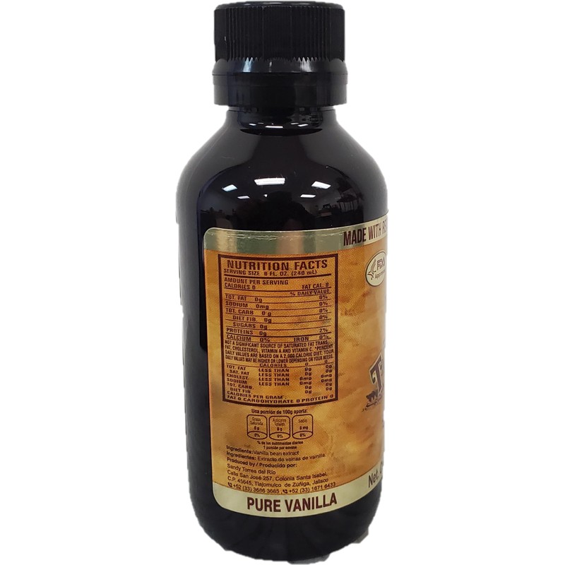 Mexican Vanilla Totonac’s Bottle - Pure Imported Vanilla Extract (Dark: