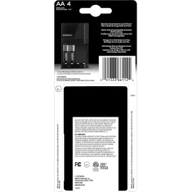 Duracell 3 Pack Duracell AA / AAA NiMH Battery Value Charger, 4 AA Rechargeable Batteries