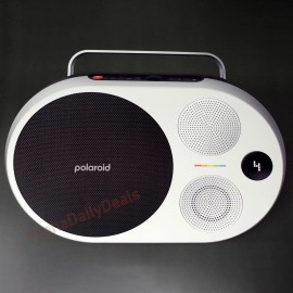 Polaroid P4 Music Player Wireless Bluetooth Speaker Retro Boombox Black