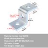 6 Pcs Z Shape Connector Bracket for 1-5/8"x 1-5/8" Strut
