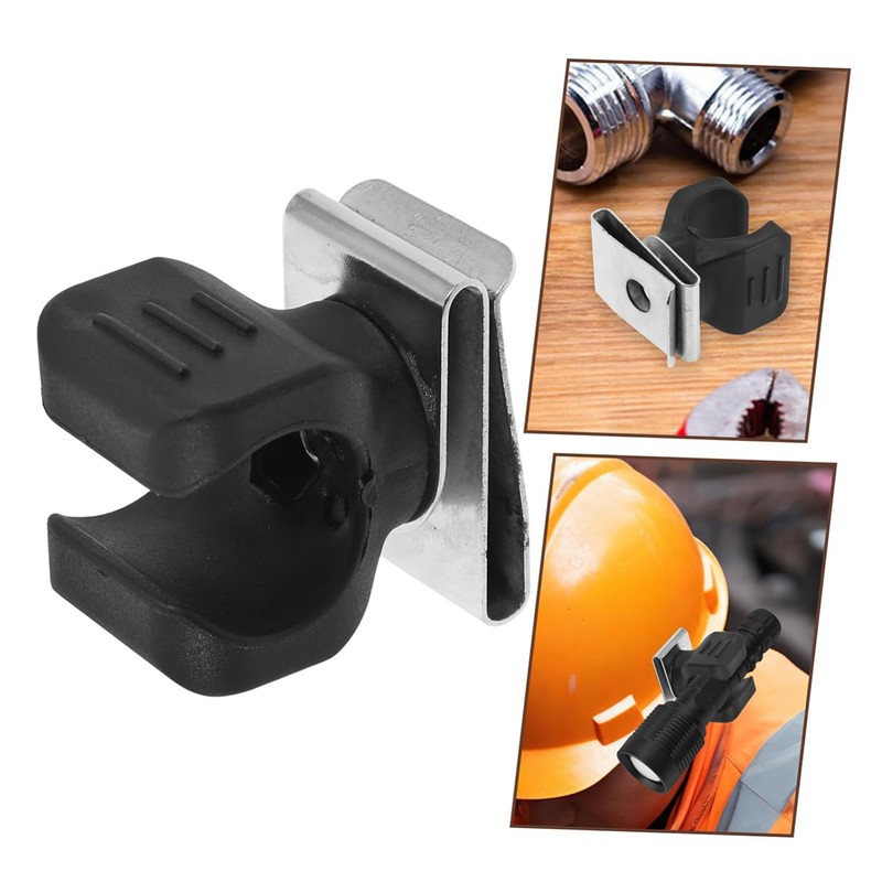 Sarini Helmet Flashlight Holder Cycling Flashlight Mount Hands Flashlight Clip