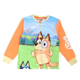 Bluey Boys Girls Kids Onesie, Sleepsuit, All in One Pyjamas, Apricot, Age 18-24 Months