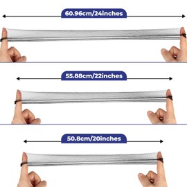 Hair Net 30 Pieces, 20 Inch Elasticity Invisible Elastic Mesh Wig Nets for Hair Bun Making Ballet Dancer Kitchen Food Serive (Black)