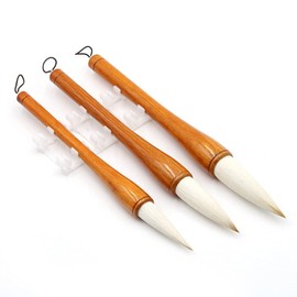 CENPEK Chinese Calligraphy Brush Set Writing Drawing 3 Pieces Japanese Kanji Sumi Brush Pen for Professional Beginners