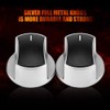 Zerodis Control Knobs Replacement, 2pcs Universal Stove Rotary Knobs Metal