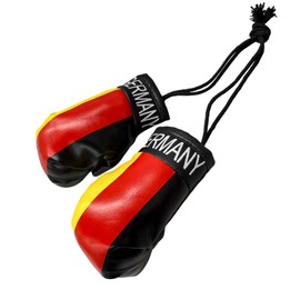 NYTKL 1 Pair Mini Boxing Gloves for Car Mirror, Novelty Miniature Punching Gloves Automobile Mirror Hanging Accessories, Christmas Ornament Hanging Decoration for Home & Car Use (Germany)