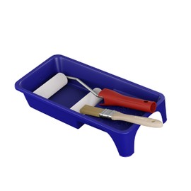 CRINSTON - Paint Roller Set, Professional Quality Painter's Roller - 2 x Foam Rollers 11 cm Fine Straight, 1 x Paint Tray, 1 x Paint Roller Hanger, 1 x Brush 25 mm