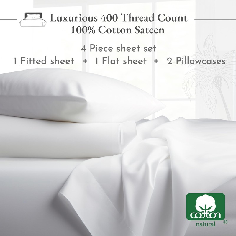 California Design Den Softest 100% Cotton Sheets, Full Size Sheet