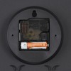 Unilux Pop Wall Clock Quartz System, Silent Ticking, Black